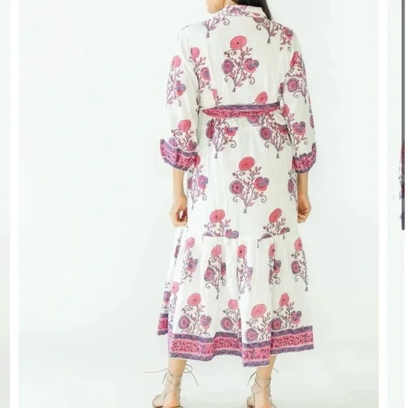 NWOT Victoria Dunn Folly Maxi Camelia - Picture 2 of 11